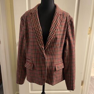 Merona Multicolor Plaid Blazer